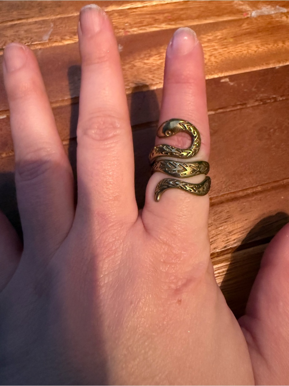 Adjustable snake ring - Picture 2 of 2